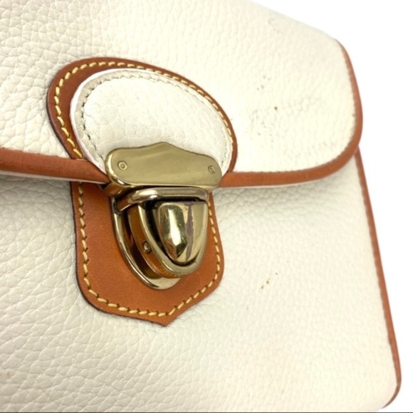 DOONEY & Bourke Vintage Leather Mini Crossbody Bag in Vanilla Cream White - Picture 10 of 13